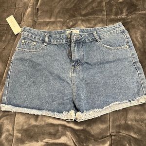 Jeans high waisted women shorts